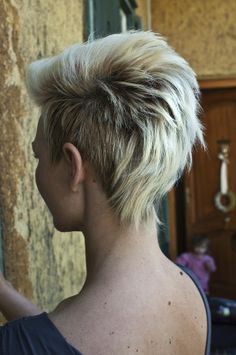 Blond Funky Hairstyle