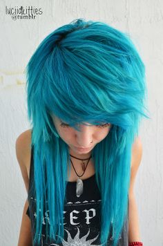 Blue Punk Hairstyle