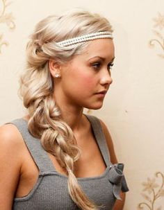 Braided Long Curly Hairstyle