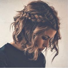 Braided Short Shaggy Hairstyle