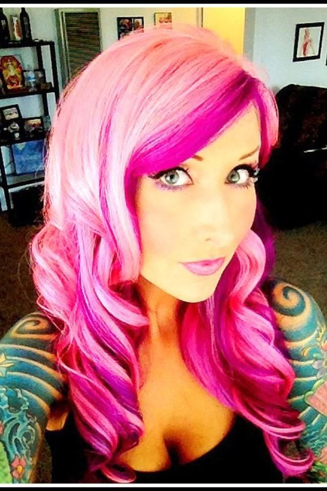 Bright Pink Hairstyle