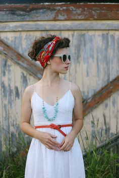 Bun Hairstyle With Bandana