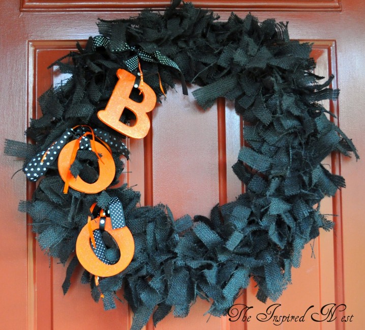 Burlap Halloween Wreath