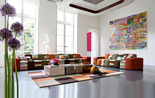 Color Block Sofas