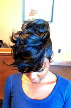Cool Fauxhawk Hairstyle for Black Women