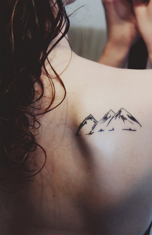 Cute Mountain Tattoo