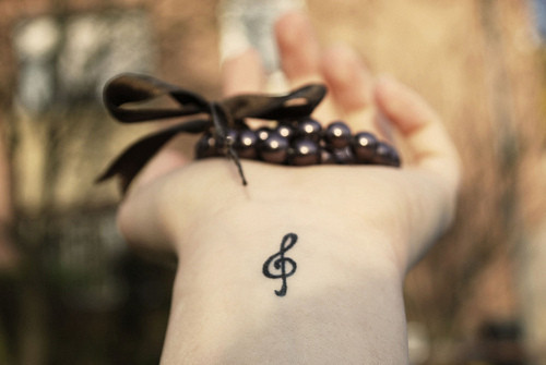 Cute Music Tattoo