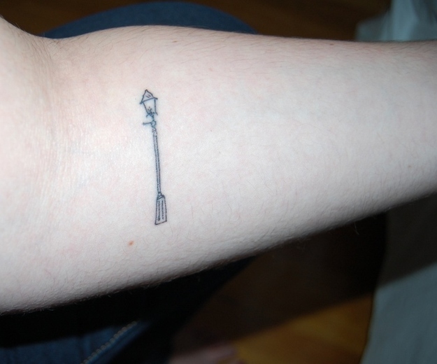 Cute Street Lamp Tattoo