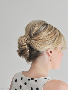 Simple Updo For Medium Hair Hair Newbull