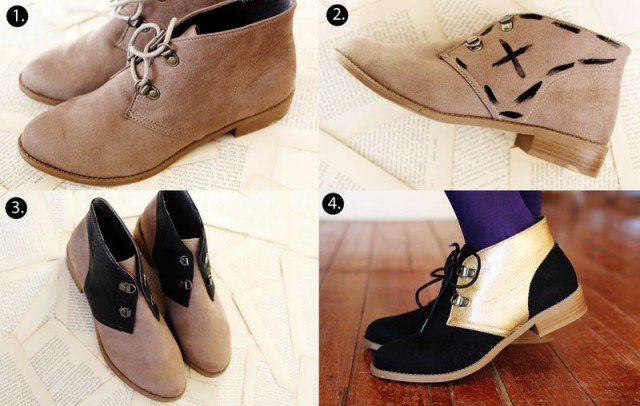 DIY Color Block Shoes