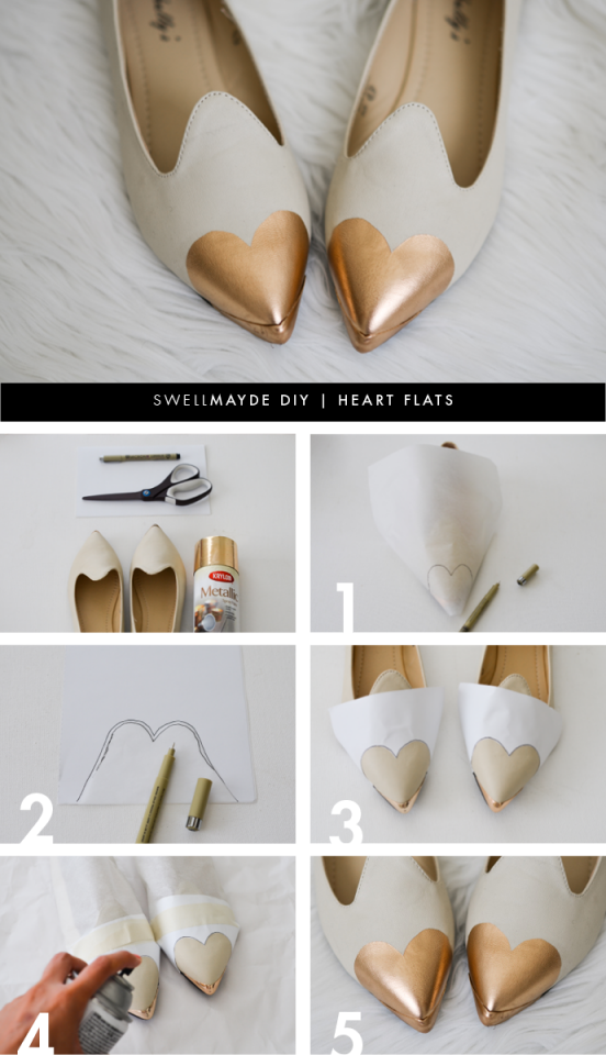 DIY Heart Flats