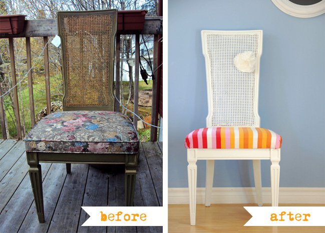 DIY Stripe Chair