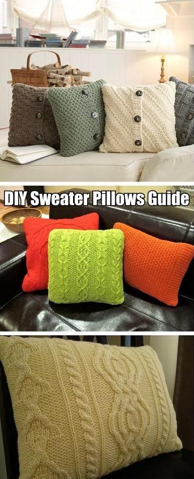 DIY Sweater Pillows