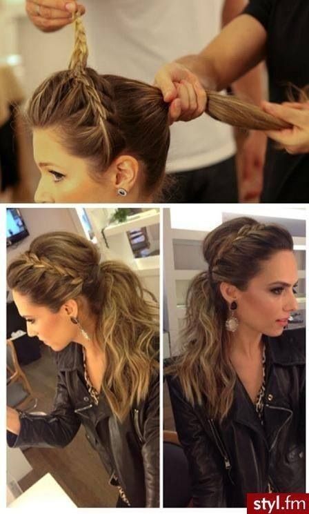 Easy Braided Pony Hairstyle