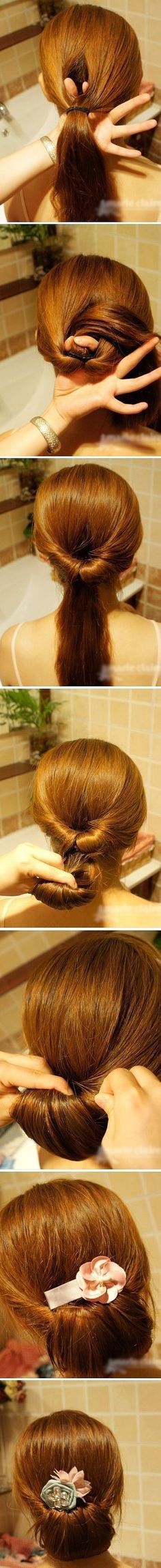 Easy Bun Hairstyle