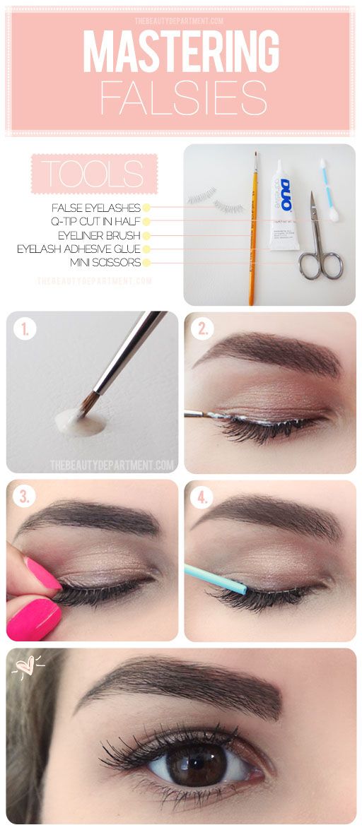 Easy Fake Eyelashes Tutorial