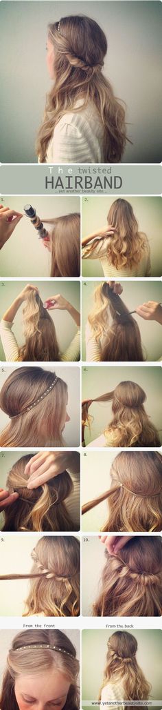 Easy Hairband Hairstyle