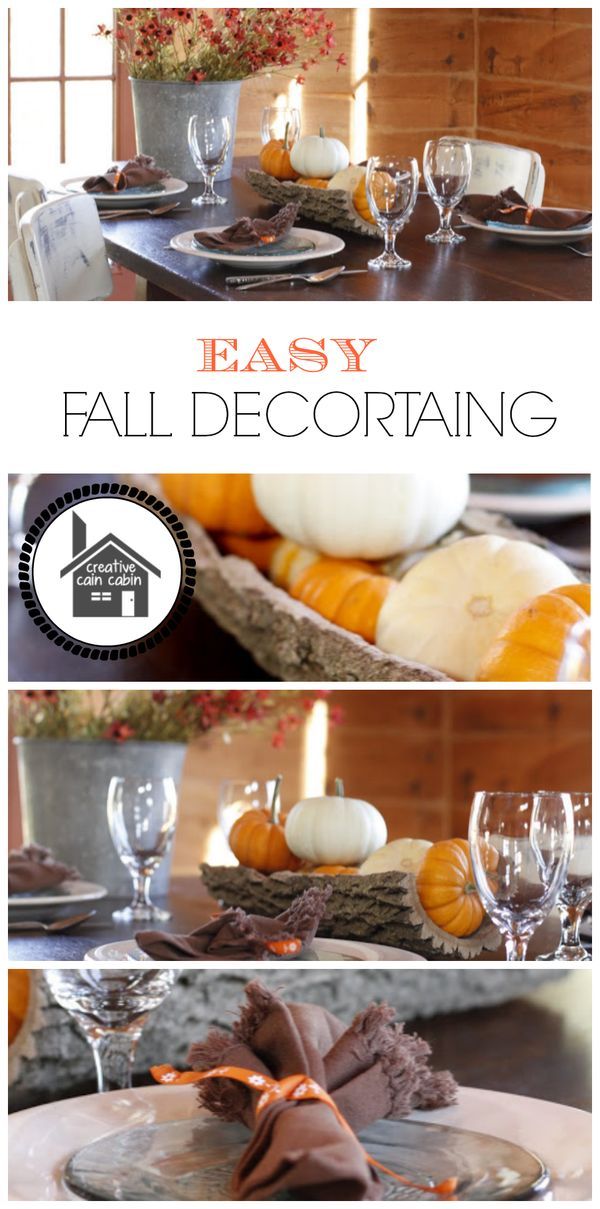 Fall Dinner Table Setting