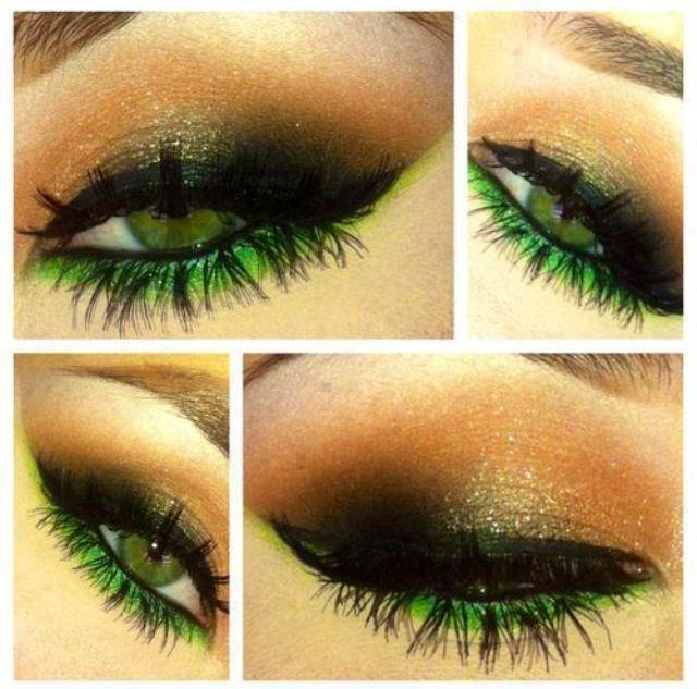Fantastic Green Eye Makeup Idea
