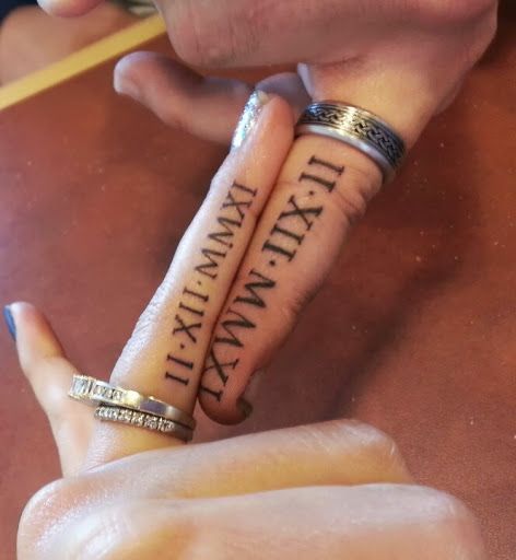 Finger Couple Tattoo