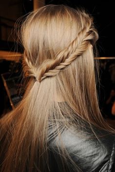 Fishtail Braided Straight Hairstyle