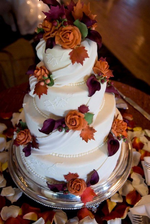 15 Fall Wedding Cake Ideas You May Love - Pretty Designs
