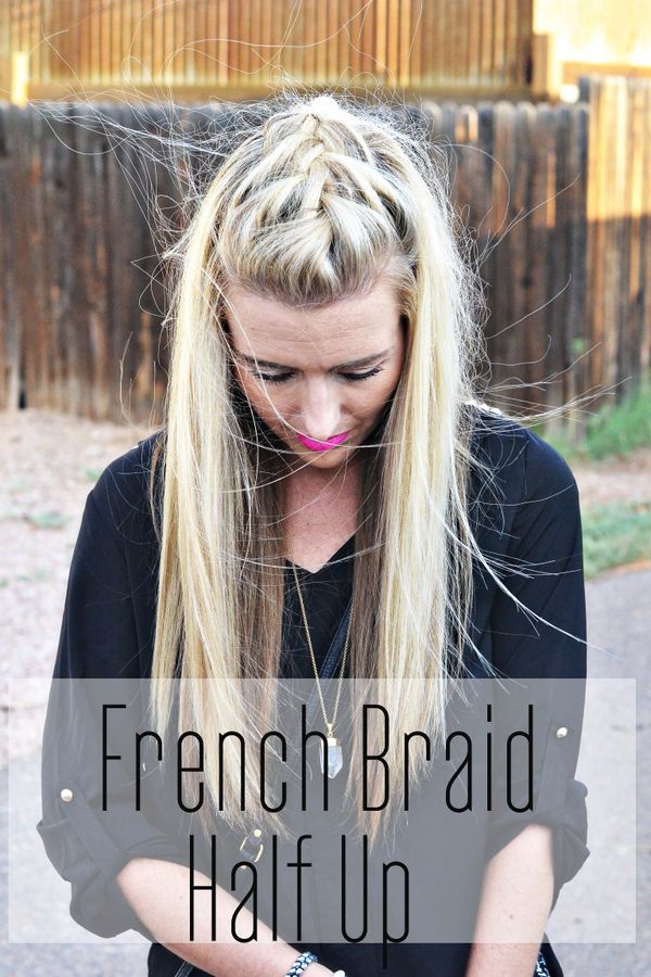French Braid Half up