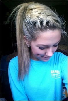 French Braid High Ponytail