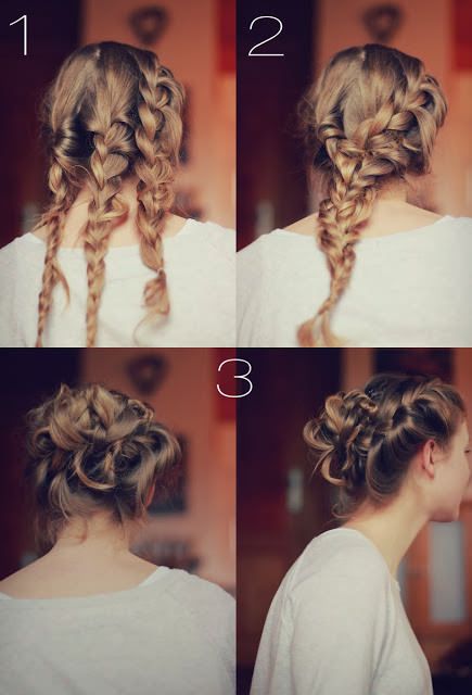 Glamrous Braided Updo Hairstyle