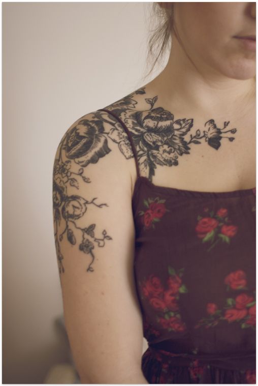 Gorgeous Floral Arm Tattoo