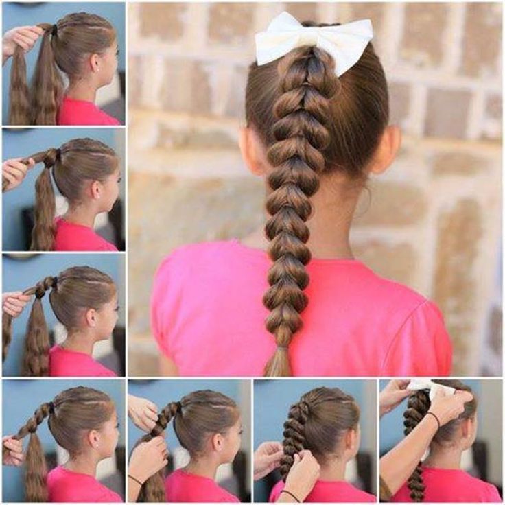 Inverted Hearted Shaped Ponytail Hairstyle