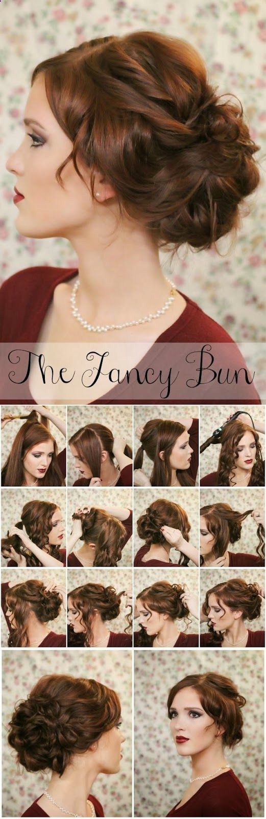 16 pretty and chic updos for medium length hair - pretty designs