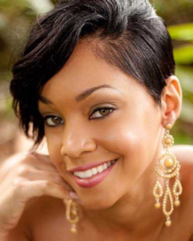 Long Pixie Hairstyle for Black Women