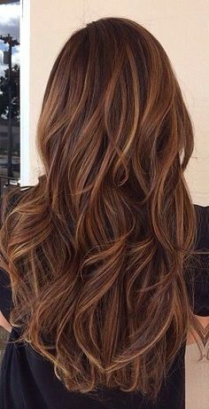 Long Wavy Ombre Hairstyle for Thick Hair
