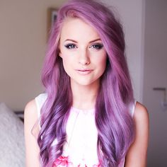 Long Wavy Purple Hairstyle