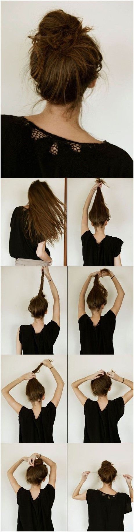 Messy Ballerina Bun Hairstyle Tutorial