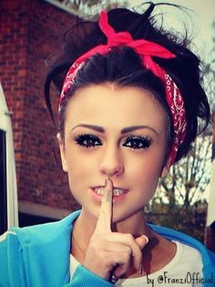 Messy Bun for Cher Lloyd Hairstyles