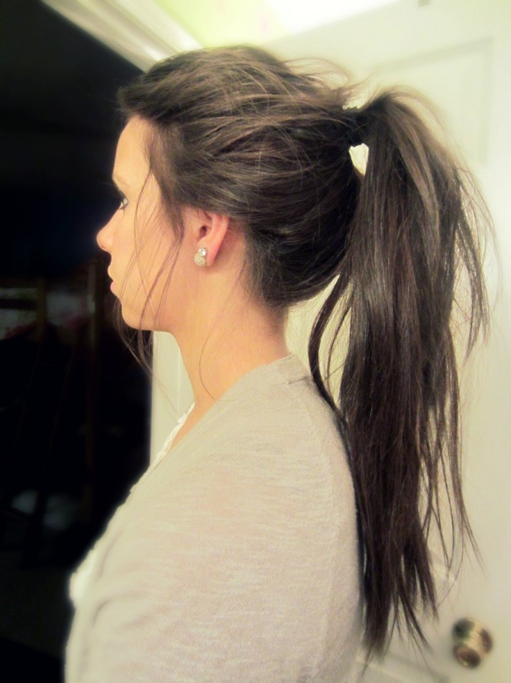 Messy High Ponytail