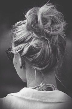 Messy Top Bun Hairstyle