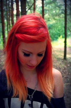 Orange Punk Hairstyle