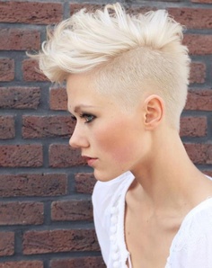 Platinum Mohawk Hairstyle