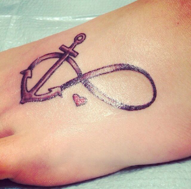 Pretty Anchor Tattoo