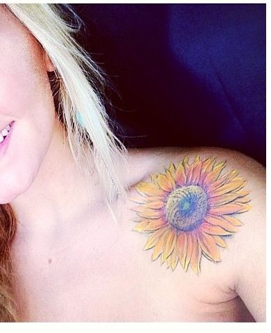 Pretty Water Color Tattoo