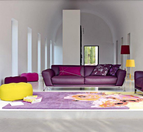 Purple Sofas