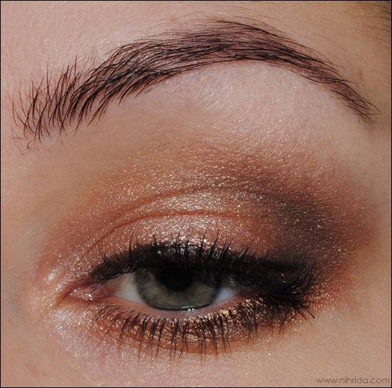 Shimmer Eye Makeup Look for Green Eyes