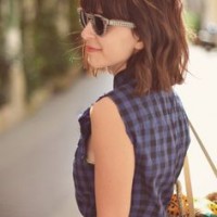 Short Bob Hairstyle With Bangs