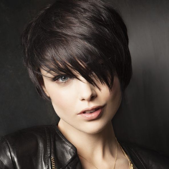 Short Pixie Haircut for Round Faces
