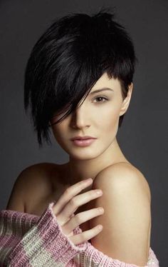 Short Pixie Hairstyle for Long Faces