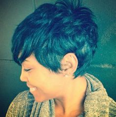 Short Pixie Hairstyle for Black Women