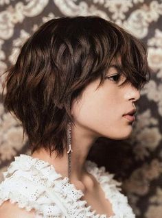 Short Shaggy Hairstyle With Bangs